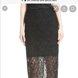 Diane Von Furstenberg lace skirt